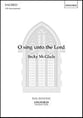 O sing unto the Lord ATB choral sheet music cover